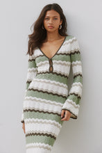 Load image into Gallery viewer, Caprice Maxi Dress in Green Combo