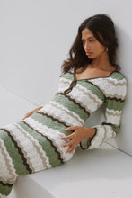 Load image into Gallery viewer, Caprice Maxi Dress in Green Combo