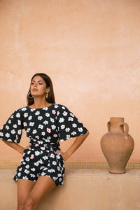 Merlin Playsuit in Mono Daisy