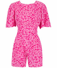 Load image into Gallery viewer, Merlin Playsuit in Pink Leaf
