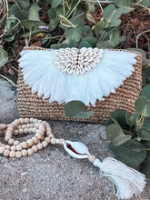 Load image into Gallery viewer, Wanderlust Boho Clutch in White