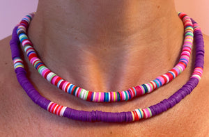 Shell Necklace in Purple