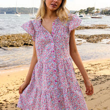 Load image into Gallery viewer, Junie Dress in Floral Pink Pop