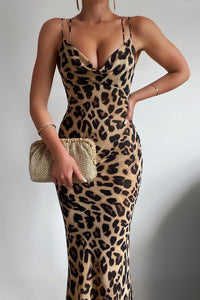 Acadia Maxi Dress in Leopard