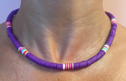 Shell Necklace in Purple