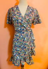 Load image into Gallery viewer, Flower Power Wrap Dress