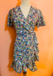 Flower Power Wrap Dress