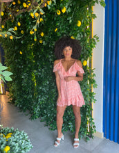 Load image into Gallery viewer, Leah Dress in Peach Palm