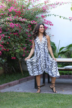 Load image into Gallery viewer, Boho Maxi Dress in Mono Snake