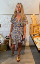 Load image into Gallery viewer, Flower Power Wrap Dress