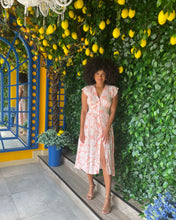 Load image into Gallery viewer, Peachy Midi Dress in Peach Leaf