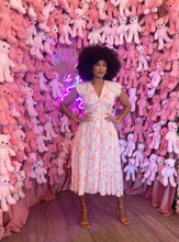 Load image into Gallery viewer, Peachy Midi Dress in Peach Leaf