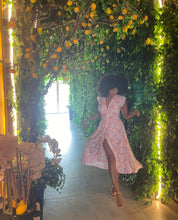Load image into Gallery viewer, Peachy Midi Dress in Peach Leaf