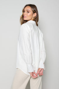 Alex Cotton Shirt in White