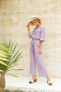 Amalfi Jumpsuit in Lilac