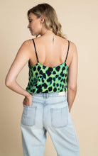 Load image into Gallery viewer, Birdie Cami Top in Lime Leopard