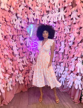 Load image into Gallery viewer, Peachy Midi Dress in Peach Leaf