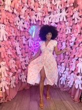 Load image into Gallery viewer, Peachy Midi Dress in Peach Leaf