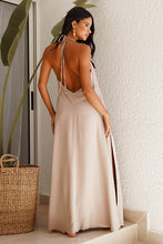 Load image into Gallery viewer, Ios Deep Neck Maxi Dress in Toffee