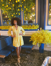 Load image into Gallery viewer, Lauren Dress in Yellow Fern