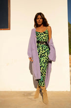 Load image into Gallery viewer, Sienna Midaxi Dress in Lime Leopard