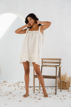 Load image into Gallery viewer, Capri Drop Waist Dress in White