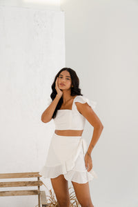 Seminyak Wrap Skirt in White