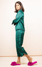 Load image into Gallery viewer, Enya Pyjama Set in Small Green Leopard