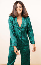 Load image into Gallery viewer, Enya Pyjama Set in Small Green Leopard