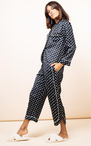 Enya Pyjama Set in Black Dotty