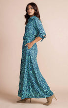 Load image into Gallery viewer, Dove Dress in Turquoise Leopard
