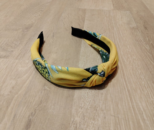 Headband in Lemon Floral