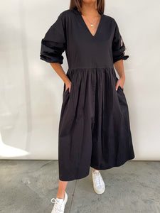 Monique Midi Dress in Black