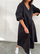 Load image into Gallery viewer, Monique Midi Dress in Black