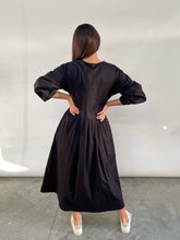 Load image into Gallery viewer, Monique Midi Dress in Black
