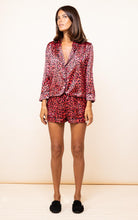 Load image into Gallery viewer, Oonah Shortie Pyjama Set in Ruby Red Leopard
