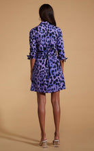 Load image into Gallery viewer, Jonah Mini Shirt Dress in Lilac Leopard