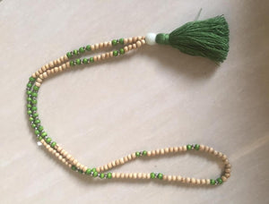 Tassel Necklace in Sage