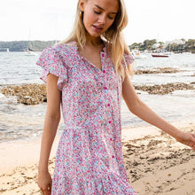 Load image into Gallery viewer, Junie Dress in Floral Pink Pop