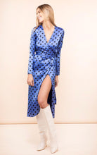 Load image into Gallery viewer, Yondal Dress in Blue Polka